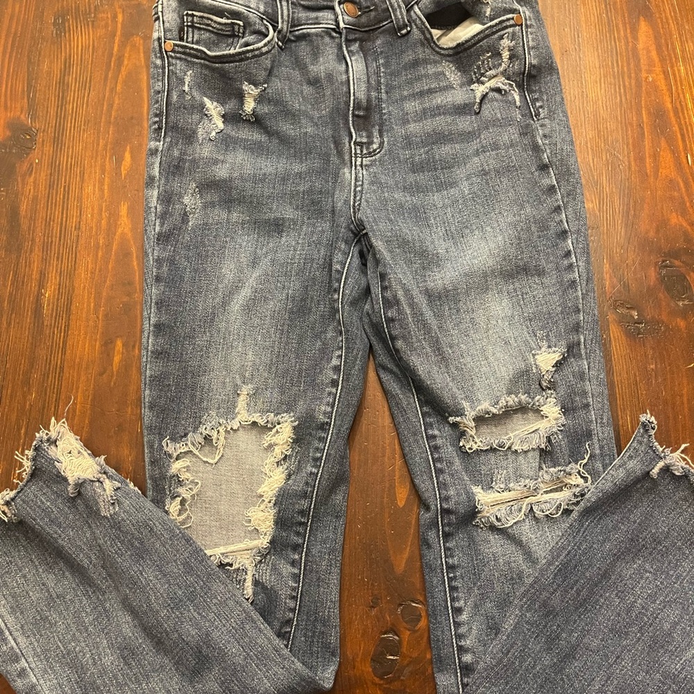 Judy Blue Distressed slim bootcut  Jeans